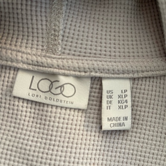 Lori Goldstein Waffle & French
Terry Pullover Hoodie Sz. PL - Picture 12 of 12